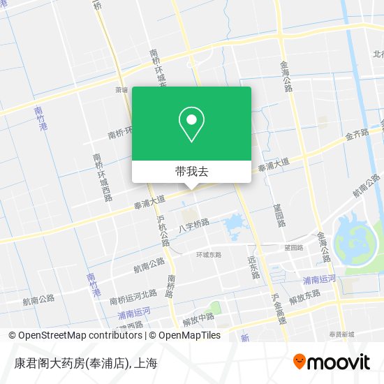 康君阁大药房(奉浦店)地图