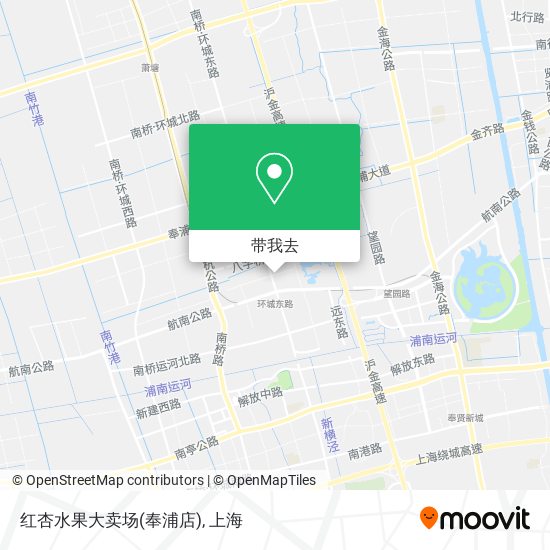 红杏水果大卖场(奉浦店)地图