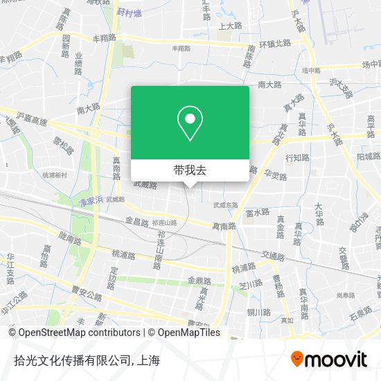 拾光文化传播有限公司地图