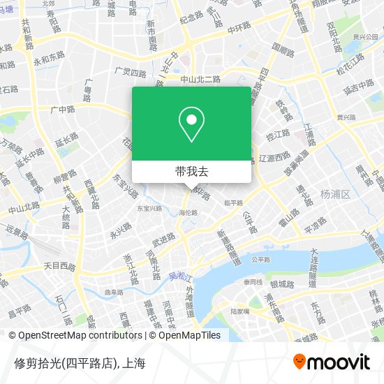 修剪拾光(四平路店)地图