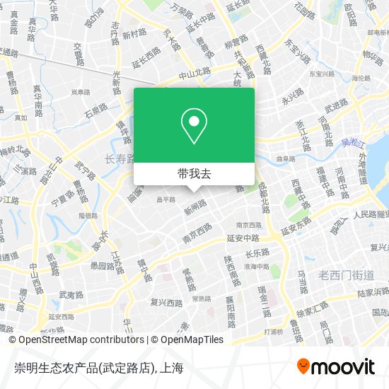 崇明生态农产品(武定路店)地图