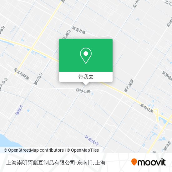 上海崇明阿彪豆制品有限公司-东南门地图