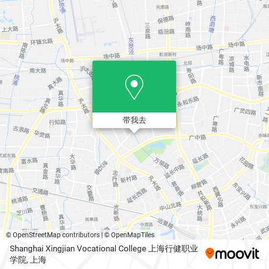 Shanghai Xingjian Vocational College 上海行健职业学院地图