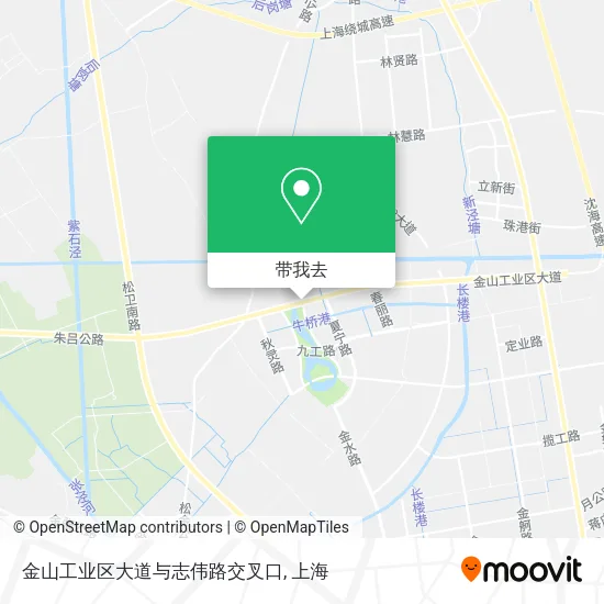 金山工业区大道与志伟路交叉口地图