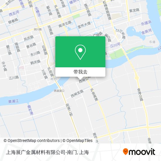 上海展广金属材料有限公司-南门地图
