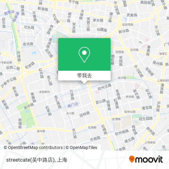 streetcate(吴中路店)地图