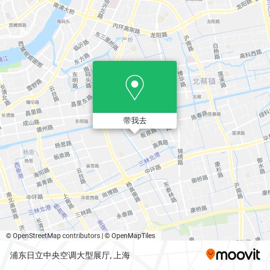 浦东日立中央空调大型展厅地图