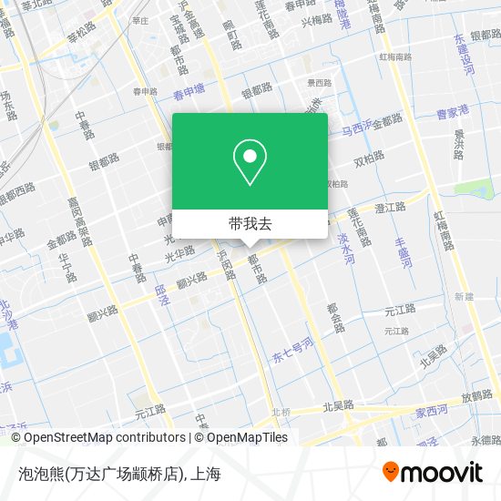 泡泡熊(万达广场颛桥店)地图