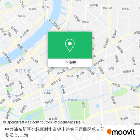中共浦东新区金杨新村街道银山路第三居民区总支部委员会地图