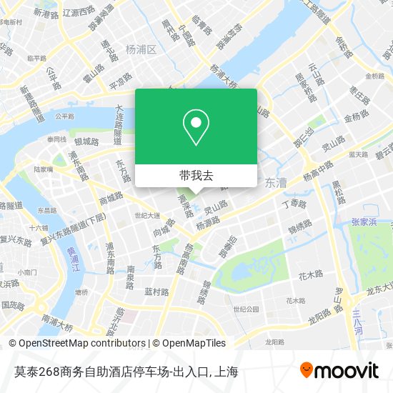莫泰268商务自助酒店停车场-出入口地图