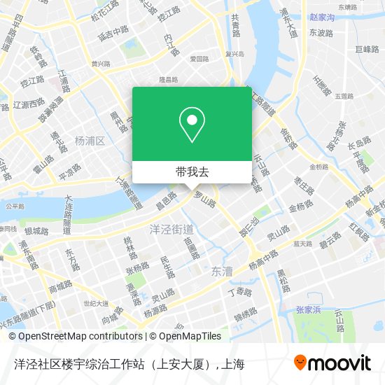 洋泾社区楼宇综治工作站（上安大厦）地图