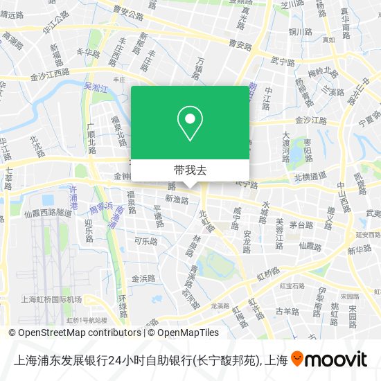 上海浦东发展银行24小时自助银行(长宁馥邦苑)地图
