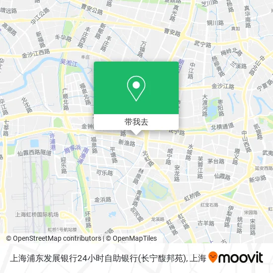 上海浦东发展银行24小时自助银行(长宁馥邦苑)地图