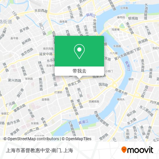 上海市基督教惠中堂-南门地图