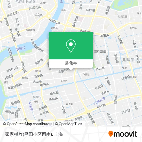 家家棋牌(昌四小区西南)地图