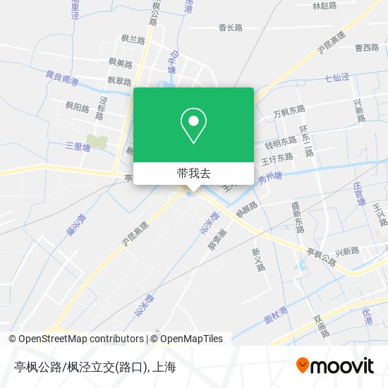 亭枫公路/枫泾立交(路口)地图