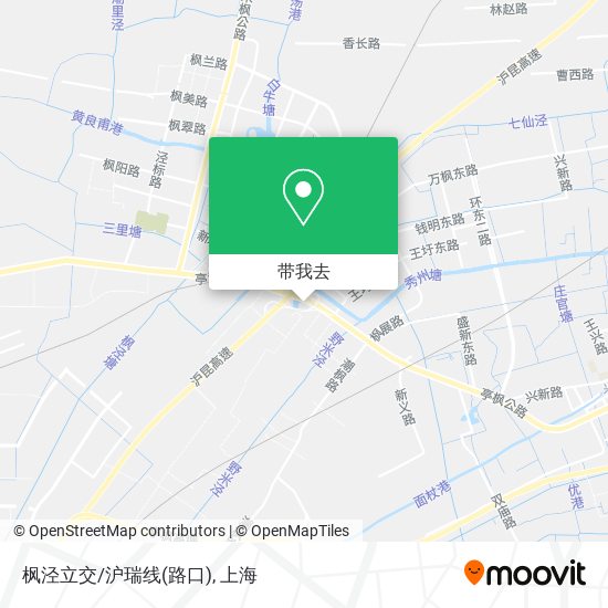 枫泾立交/沪瑞线(路口)地图