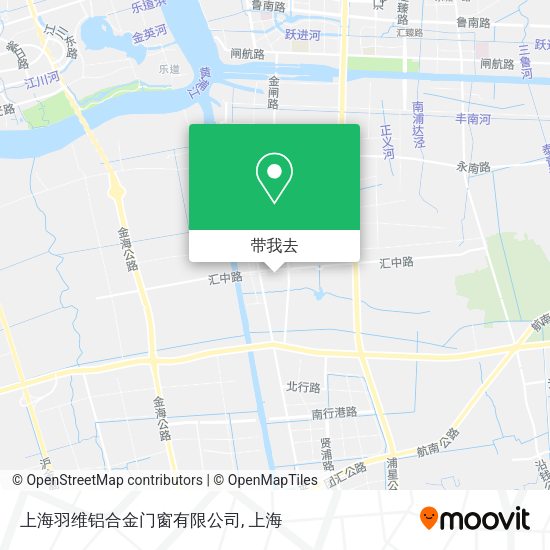 上海羽维铝合金门窗有限公司地图