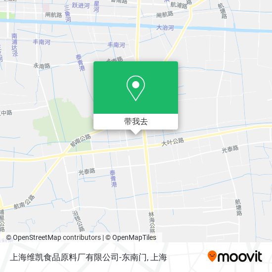 上海维凯食品原料厂有限公司-东南门地图