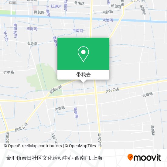 金汇镇泰日社区文化活动中心-西南门地图