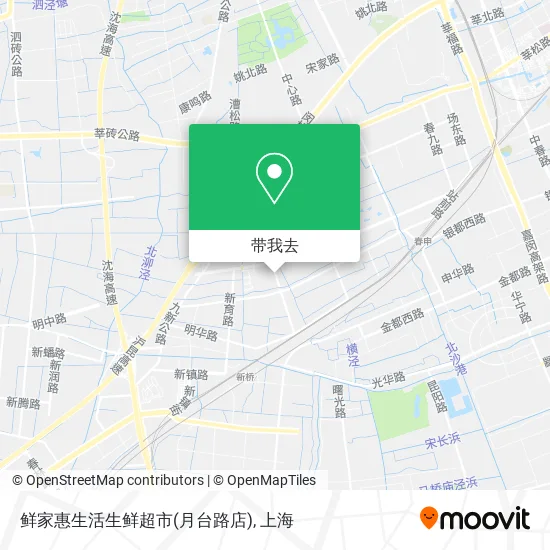 鲜家惠生活生鲜超市(月台路店)地图