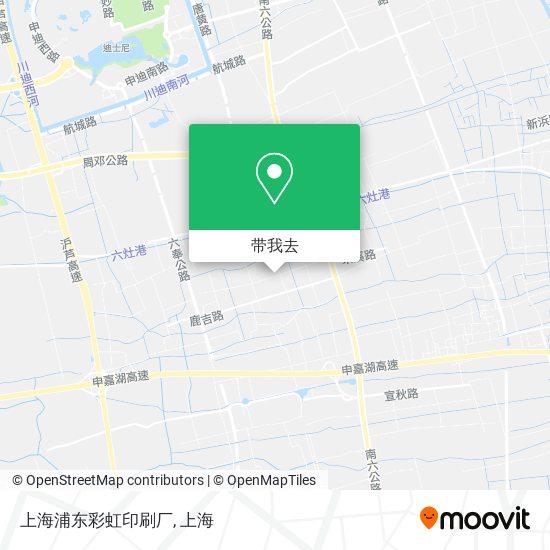 上海浦东彩虹印刷厂地图