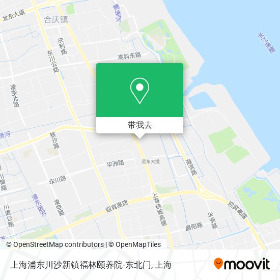 上海浦东川沙新镇福林颐养院-东北门地图