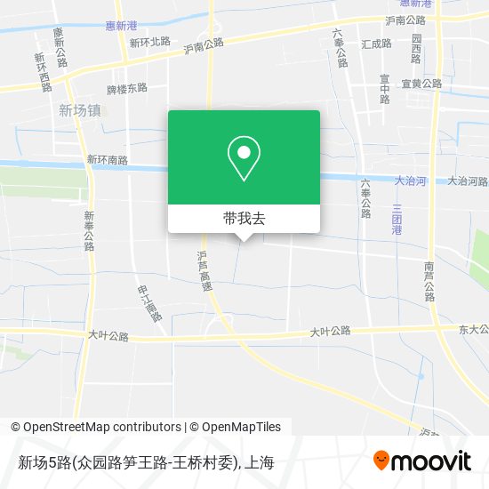 新场5路(众园路笋王路-王桥村委)地图