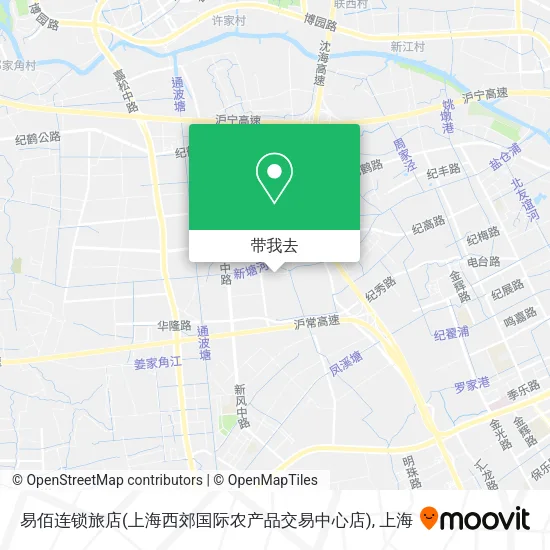 易佰连锁旅店(上海西郊国际农产品交易中心店)地图