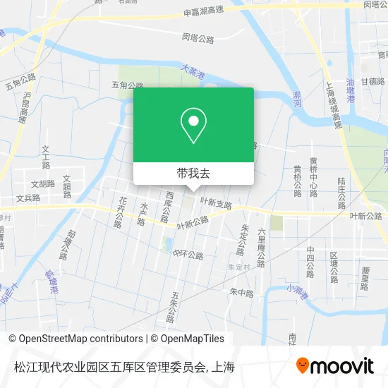 松江现代农业园区五厍区管理委员会地图