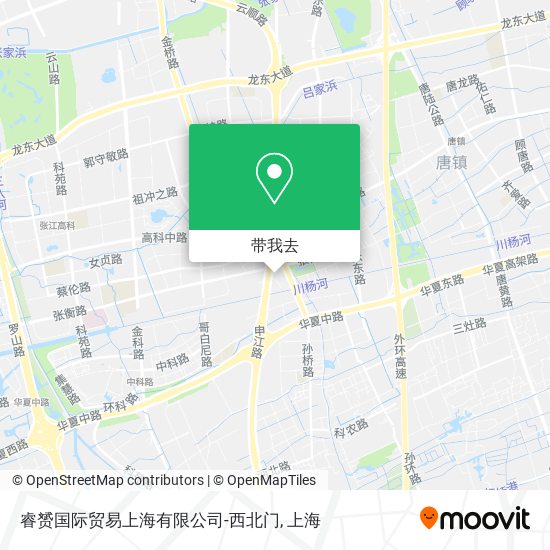 睿赟国际贸易上海有限公司-西北门地图