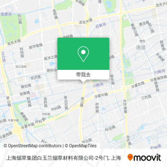 上海烟草集团白玉兰烟草材料有限公司-2号门地图