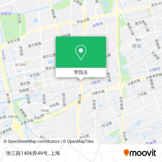 张江路1406弄49号地图