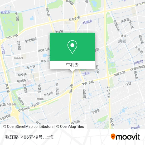 张江路1406弄49号地图