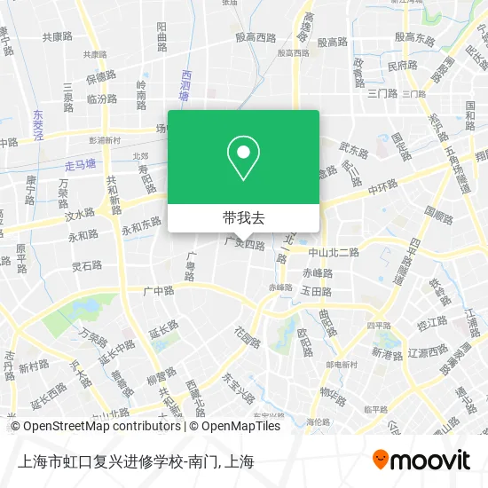 上海市虹口复兴进修学校-南门地图
