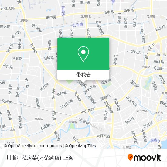 川浙汇私房菜(万荣路店)地图