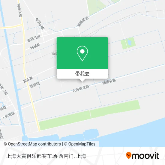 上海大寅俱乐部赛车场-西南门地图