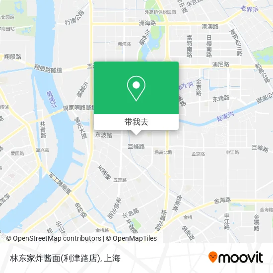 林东家炸酱面(利津路店)地图
