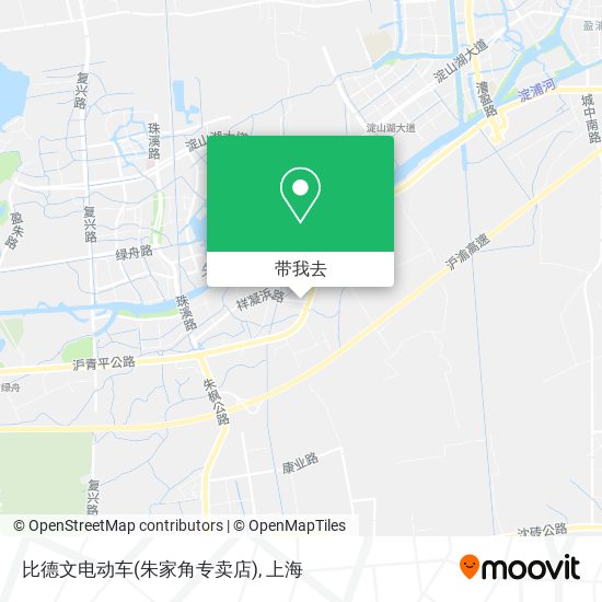 比德文电动车(朱家角专卖店)地图