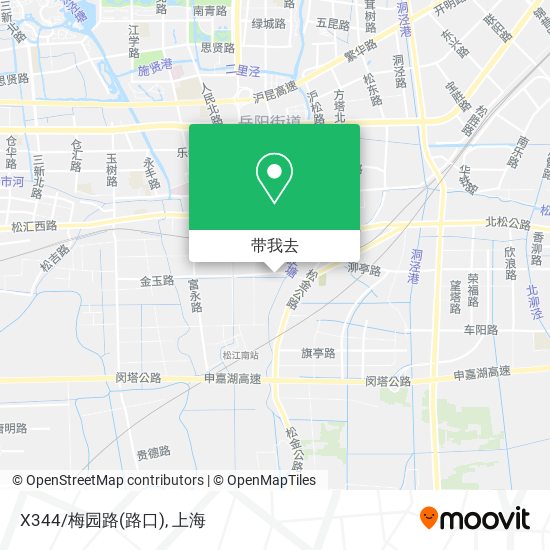 X344/梅园路(路口)地图