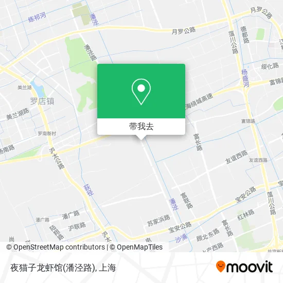 夜猫子龙虾馆(潘泾路)地图