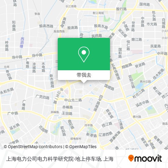 上海电力公司电力科学研究院-地上停车场地图