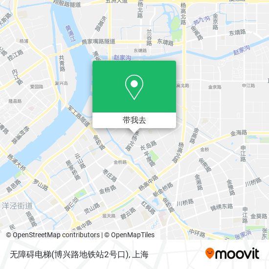 无障碍电梯(博兴路地铁站2号口)地图