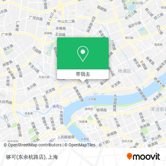 哆可(东余杭路店)地图