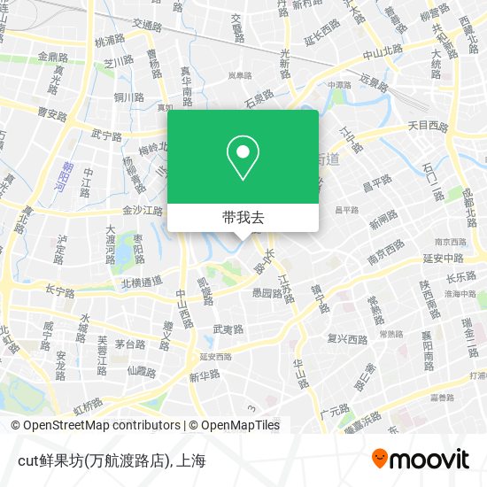 cut鲜果坊(万航渡路店)地图