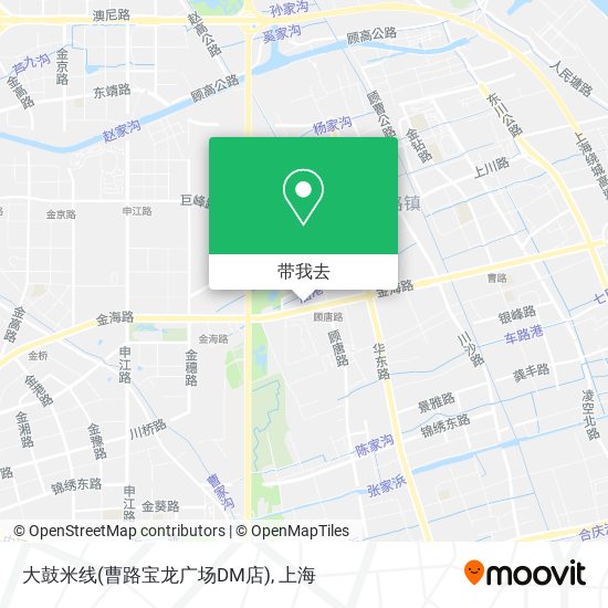 大鼓米线(曹路宝龙广场DM店)地图