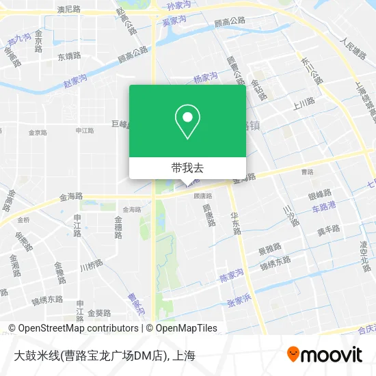 大鼓米线(曹路宝龙广场DM店)地图