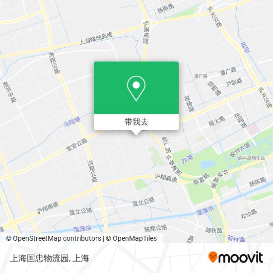 上海国忠物流园地图