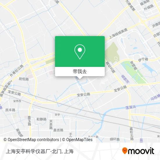 上海安亭科学仪器厂-北门地图