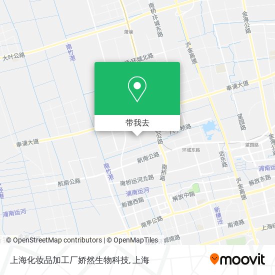 上海化妆品加工厂娇然生物科技地图
